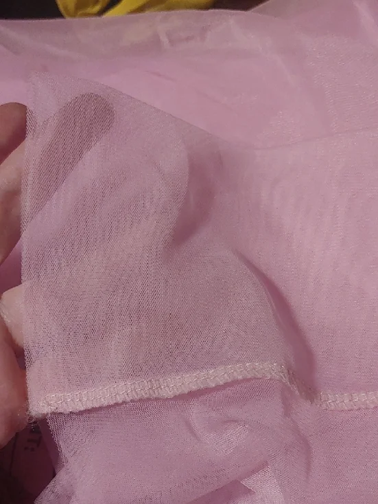 Elegant Pink Sheer Curtains - Picture 2 of 6